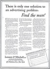 Ad Agency Lennen & Mitchell